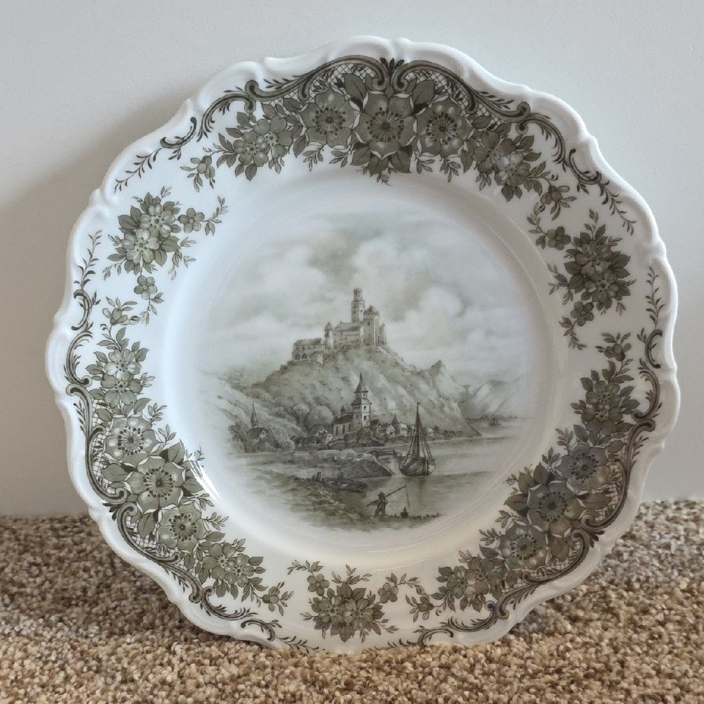 Vintage Seltmann Weiden Decorative Plate with Scenic Design